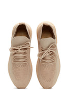 Women's Beige Thick Soled Fabric Sneaker | Derimod