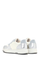 Women's Silver Leather Sneaker | Derimod