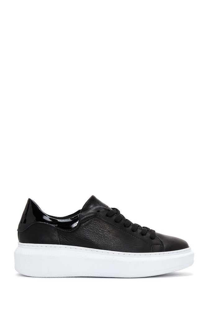 Women's Black Leather Sneaker 23WFD370114 | Derimod