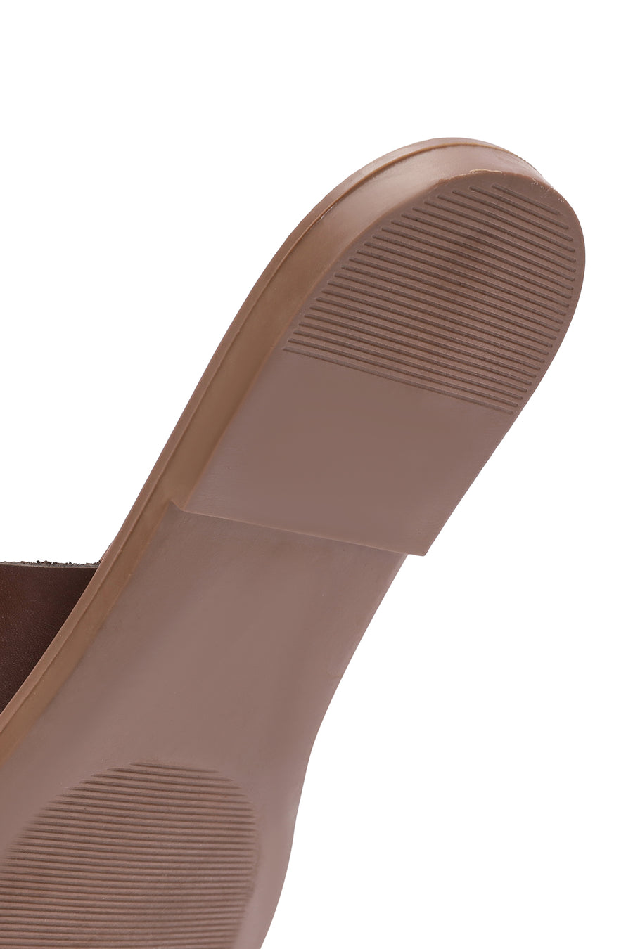 Women's Brown Leather Slippers