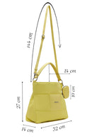 Women's Yellow Quilted Shoulder Bag | Derimod