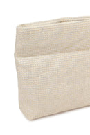 Woman Beige Braided Clutch Bag | Derimod