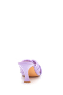 Women's Lilac Heeled Slippers | Derimod