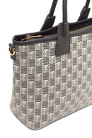 Woman Cream Long-Strap Printed Shoulder Bag | Derimod