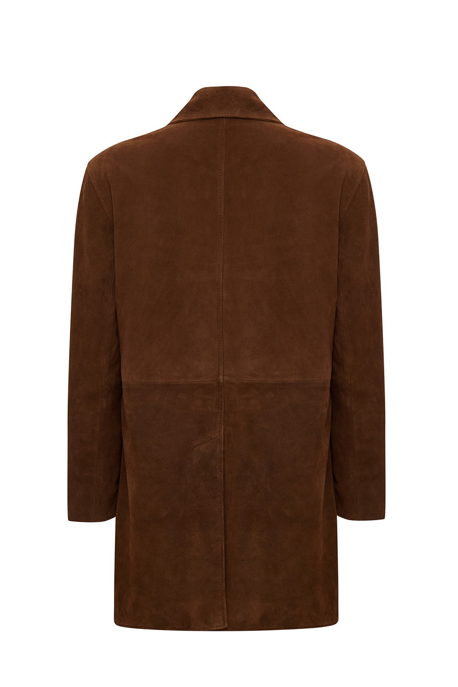 Emma Women's Brown Suede Leather Coat