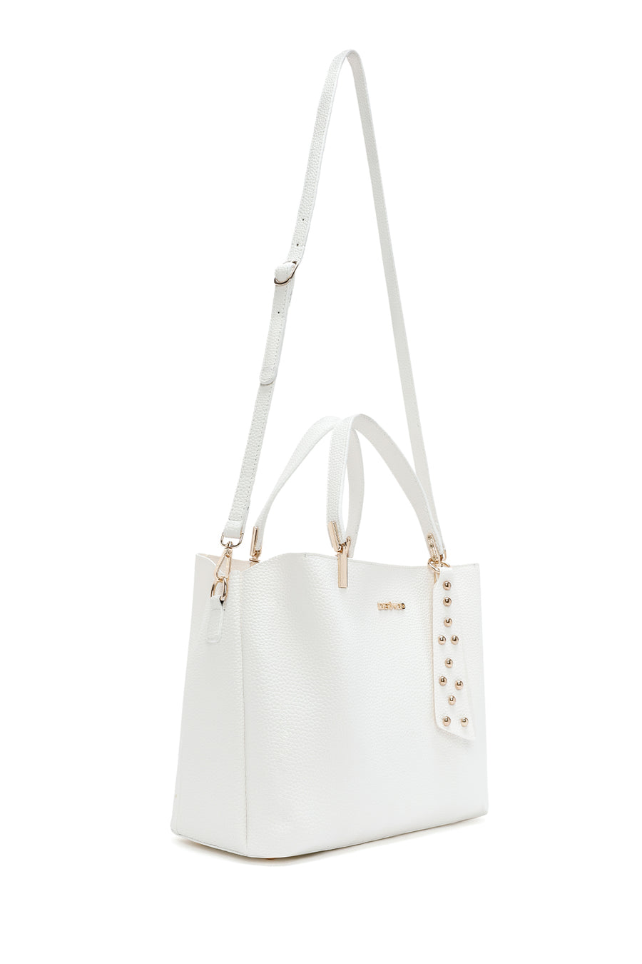 Women's White Long Strap Shoulder Bag