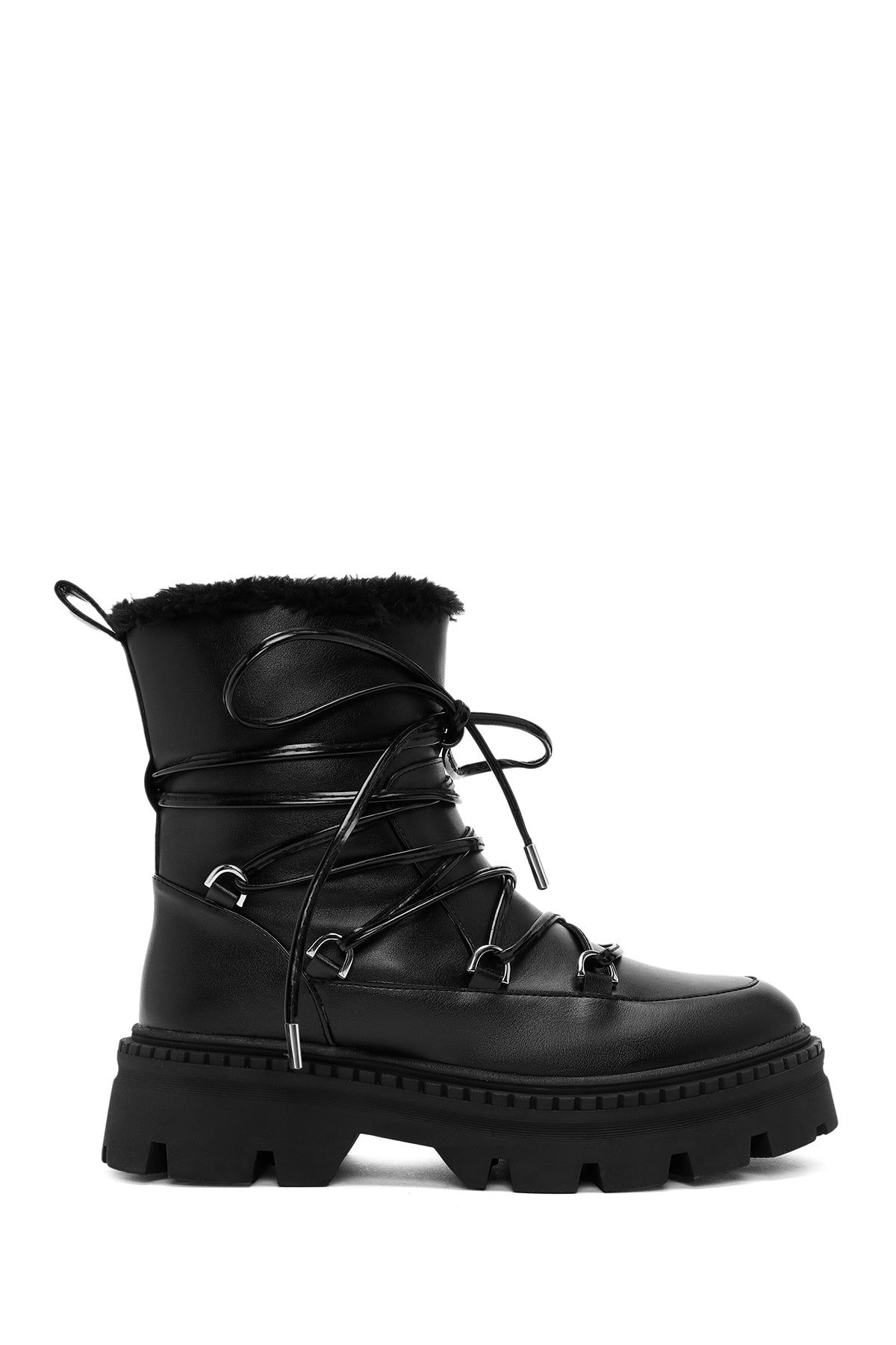 Women's Black Thick Soled Boots 24WFE253518 | Derimod