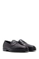 Men's Black Leather Classic Loafer | Derimod