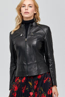 Eva Women's Leather Jacket | Derimod