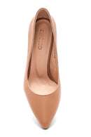 Women's Pink Leather Classic Stiletto | Derimod