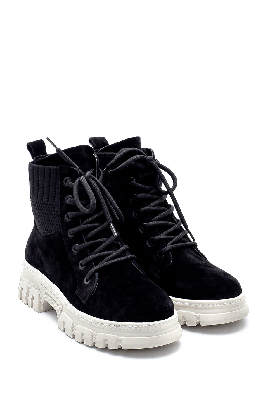 Women's Suede Leather Thick Soled Boots