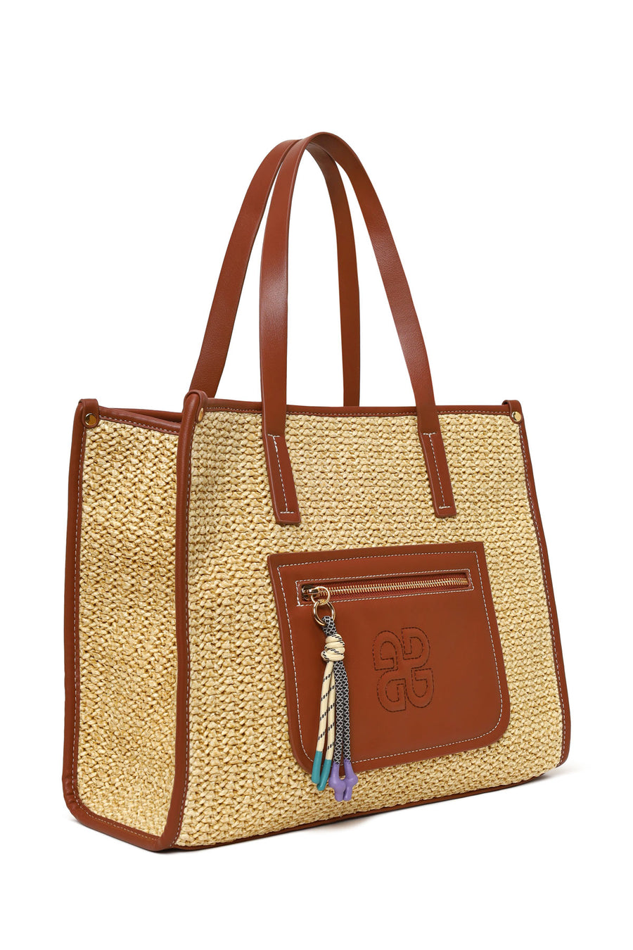 Woman Taba Wicker Shoulder Bag