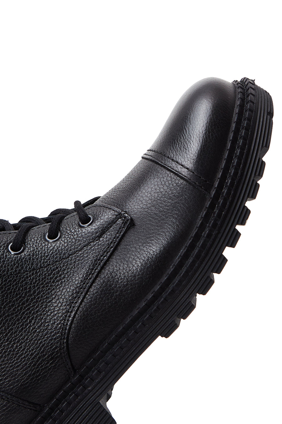Men's Black Leather Zippered Boots