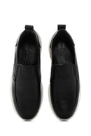 Men's Black Leather Loafer | Derimod