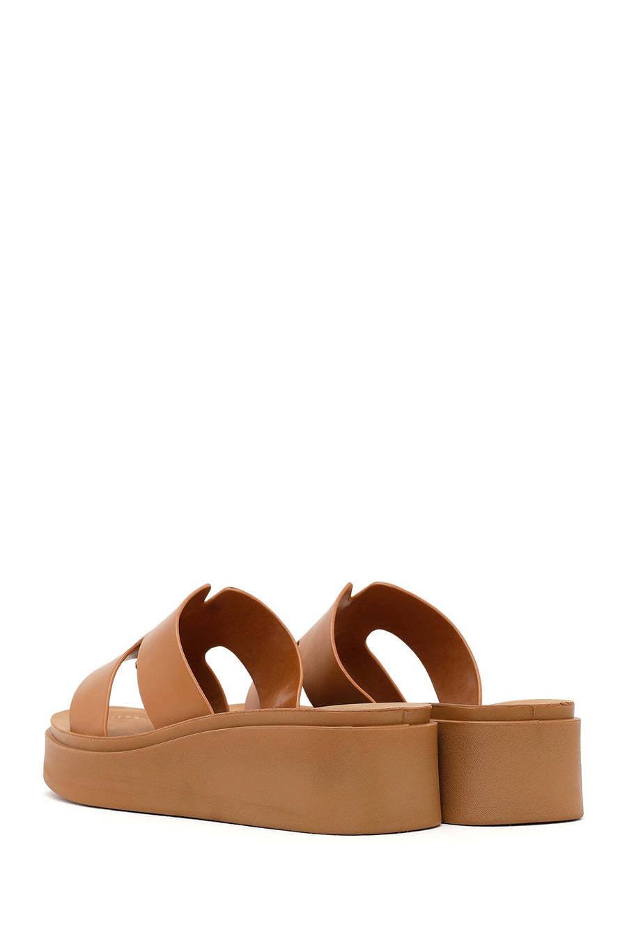 Women's Camel Chunky Sole Slippers