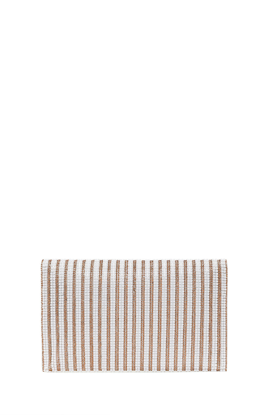 Woman Pink Chain Strap Rhinestone Evening Bag