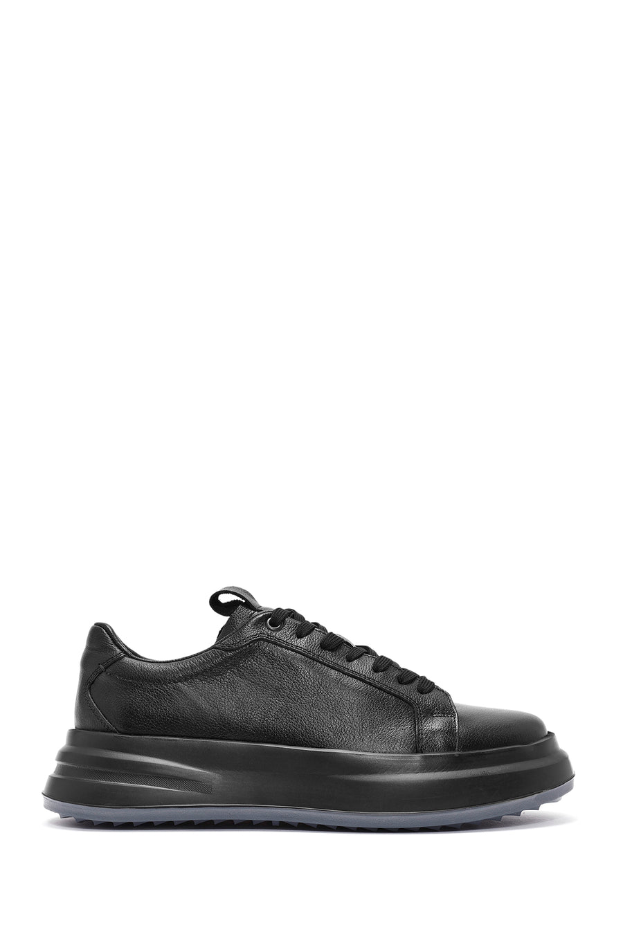 Men's Black Lace-up Leather Sneaker 24WFD6110FT | Derimod