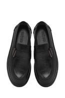 Men's Black Leather Casual Loafer | Derimod