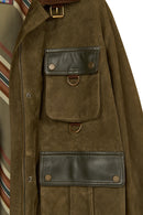 Liberty Woman Khaki Suede Jacket | Derimod