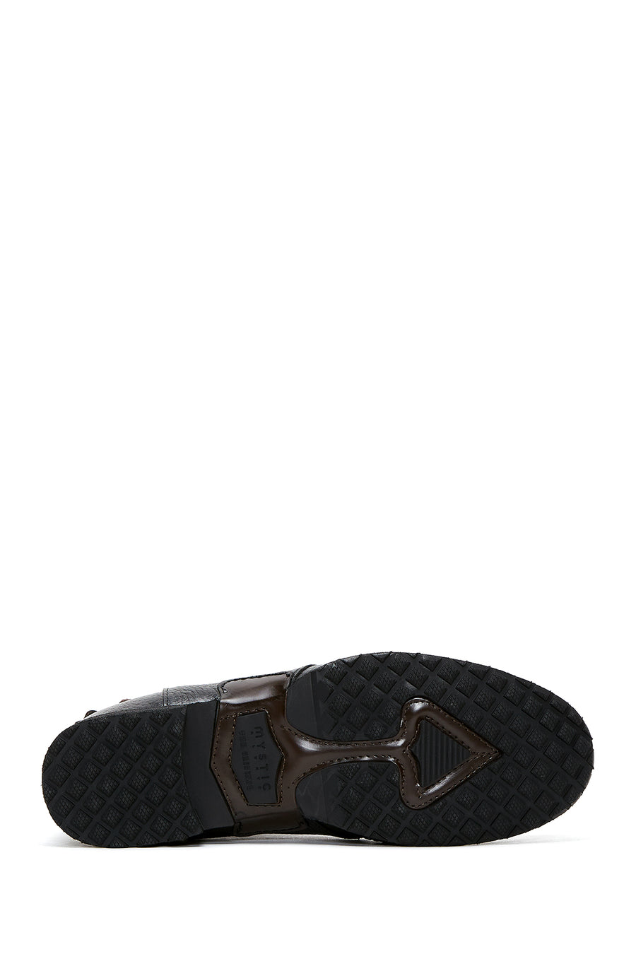 Men's Black Leather Flat Boots