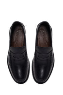 Erkek Siyah Deri Casual Loafer | Derimod