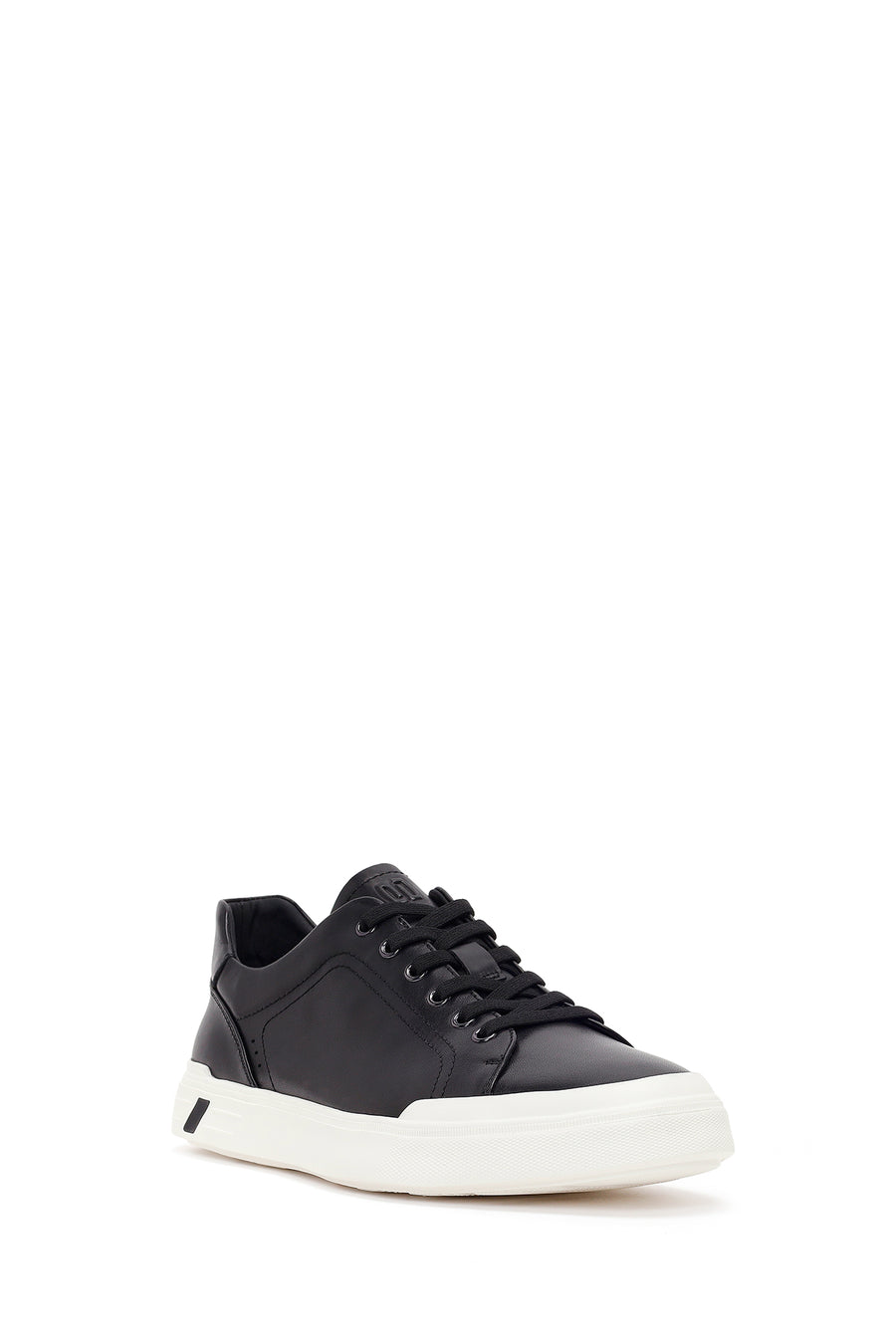 Male Black Lace-Up Leather Sneaker