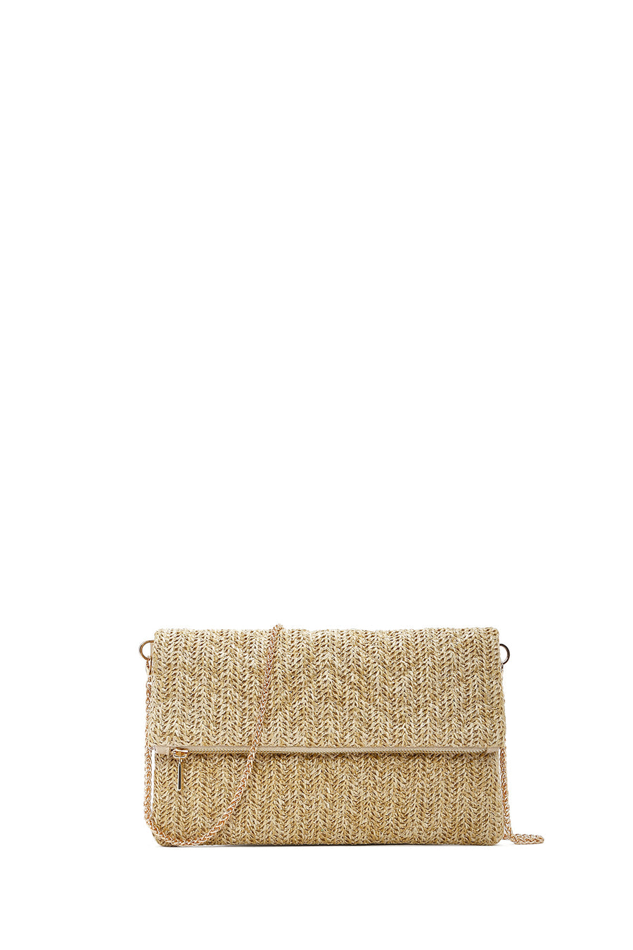 Women's Beige Long Chain Strap Clutch Bag 25SBD2214M7 | Derimod