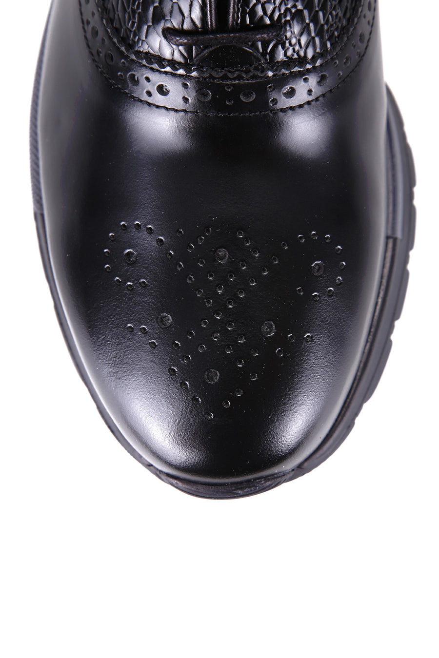 Crocodile Patterned Men's Leather Shoes
