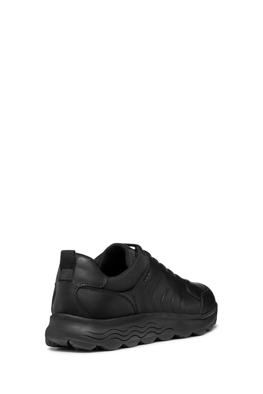 Geox Erkek Siyah Spherica Bağcıklı Deri Sneaker