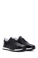 Men's Black Leather Sneaker | Derimod