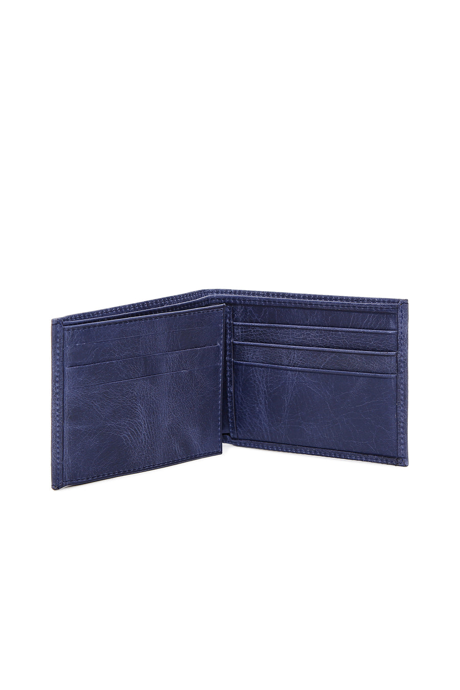 Men's Navy Blue Leather Wallet