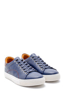 Men's Leather Sneaker with Stitching Detail | Derimod