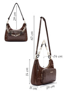 Women's Brown Double Strap Shoulder Bag | Derimod