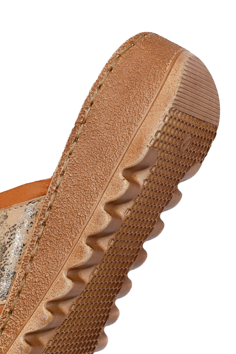 Woman Tan Leather Comfort Slipper
