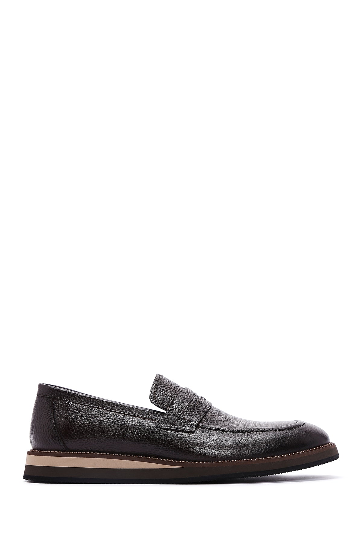 Erkek Kahverengi Deri Casual Loafer 23SFD6881FT | Derimod