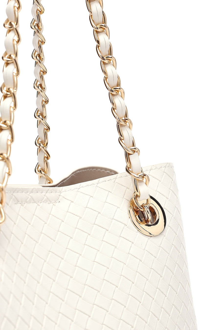 Women's Cream Long Strap Printed Shoulder Bag