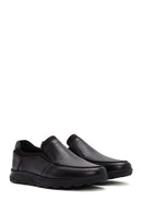 Men's Black Leather Comfort Loafer | Derimod