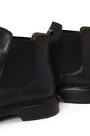 Male Black Leather Chelsea Boots | Derimod