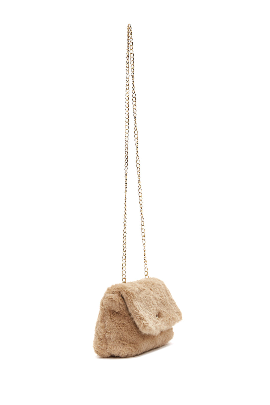 Kadın Camel Peluş Çapraz Çanta