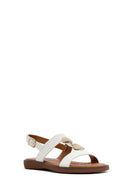 Women's White Sandals with Accessory Details | Derimod
