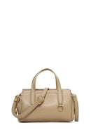 Woman Beige Long Strap Classic Shoulder Bag | Derimod