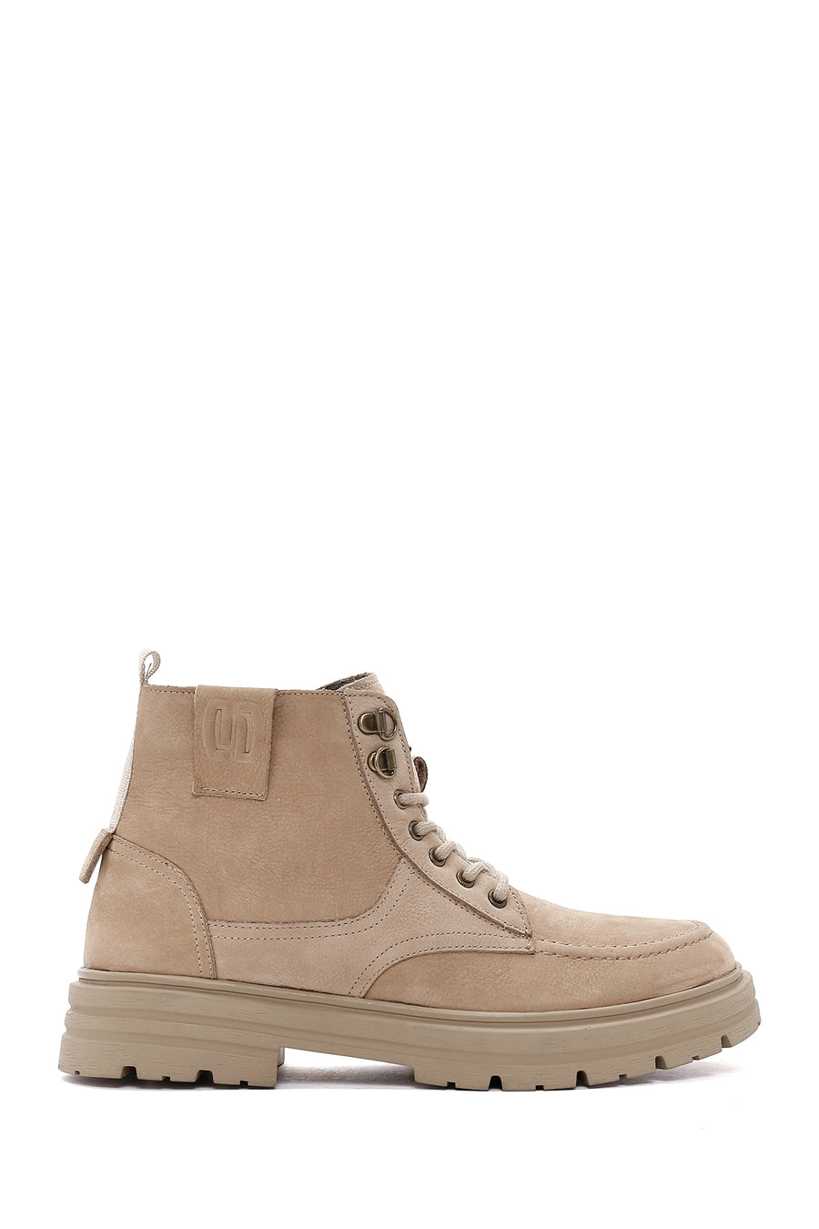 Men's Beige Casual Nubuck Leather Boots 23WFD6729V3 | Derimod