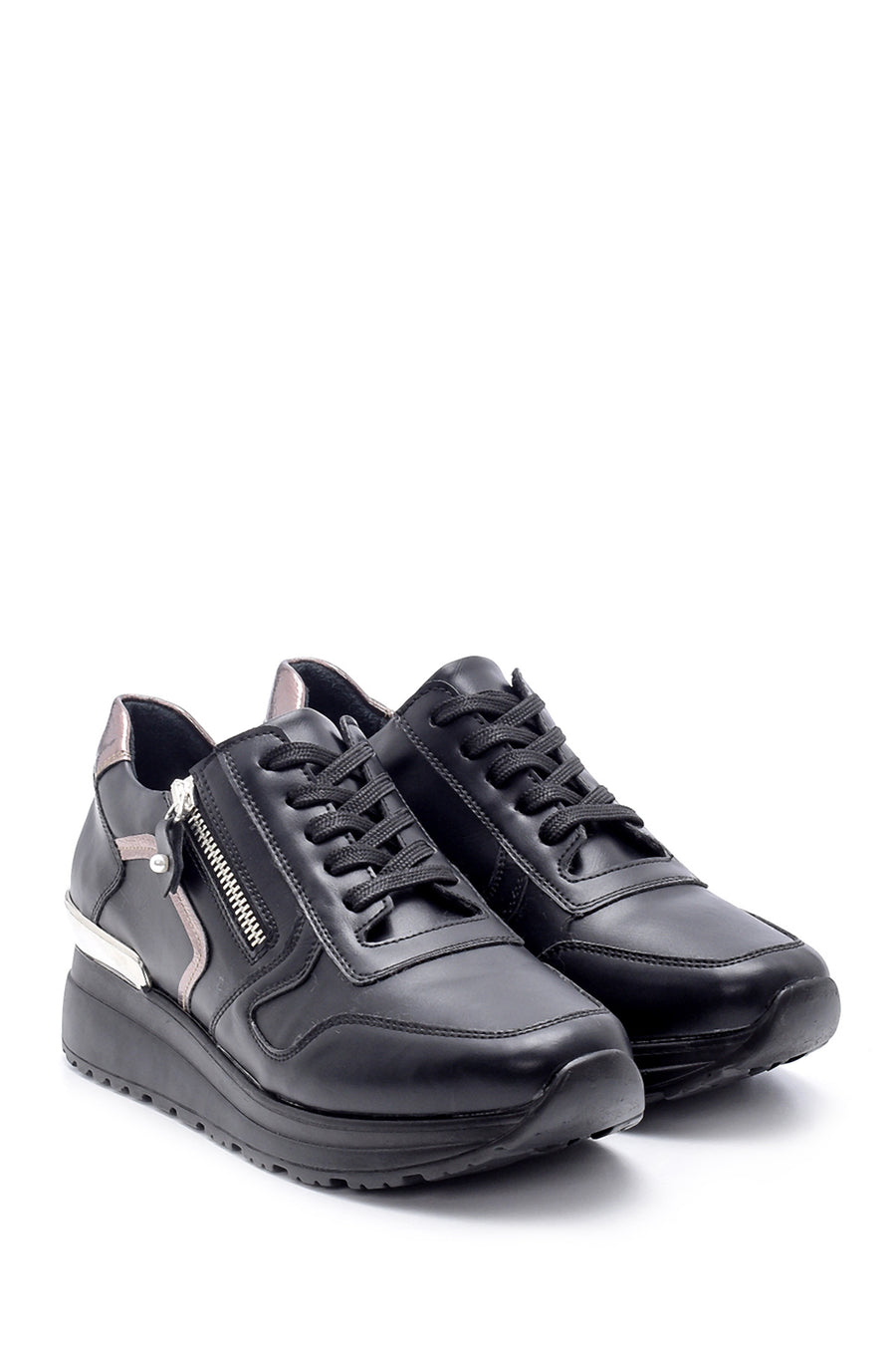 Kadın Fermuar Detaylı Sneaker