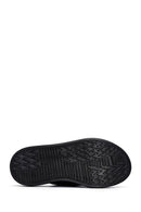 Women's Black Leather Comfort Slippers | Derimod