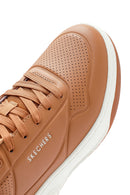 Skechers Men's Tan Uno Court Lace-Up Chunky Sole Sneaker | Derimod