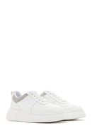 Women's White Thick Soled Stone Sneaker | Derimod