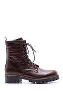 Women's Lace-Up Leather Boots | Derimod