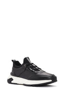 Men's Black Lace-up Leather Sneaker | Derimod