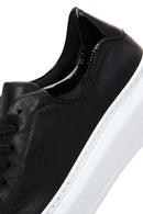 Women's Black Leather Sneaker | Derimod