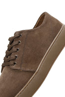 Men's Mink Suede Leather Sneaker | Derimod